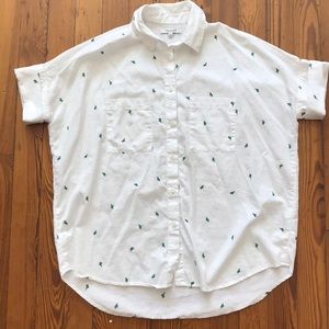 Madewell courier cactus shirt xxs